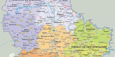 લક્ઝમબર્ગ દેશ નકશો
